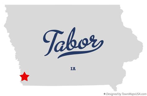 Map of Tabor, IA, Iowa