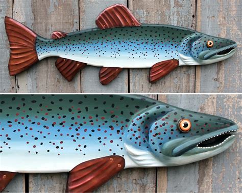 Trout & Salmon – Rachel Laundon Art Mountain House Decor, Lake House ...