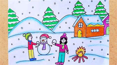 Winter Season Drawing Images - Micronica68