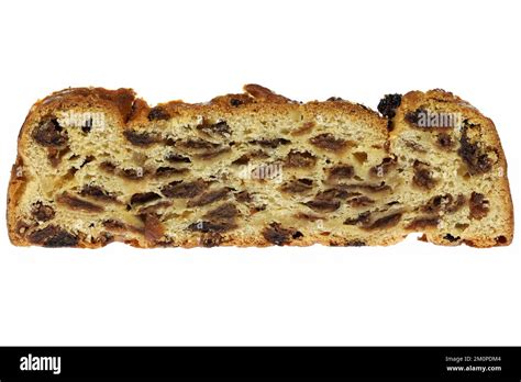 Bremer Klaben, a type of Stollen from Bremen, Germany, isolated on white background Stock Photo ...