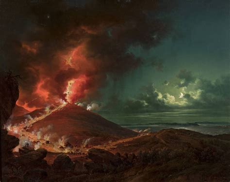 “Eruption of Mount Vesuvius” (1864) by Adam Malinowski (Polish;1829 ...