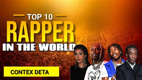 TOP 10 RAPPER IN THE WORLD 2023 context data - YouTube