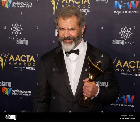 Sydney, Australia. 7th December, 2016. Hacksaw Ridge's director Mel Gibson poses for photographs ...