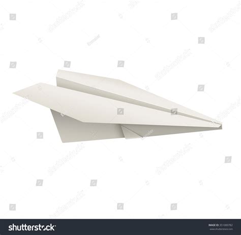 Paper Airplane Side View Stock Vector Illustration 351000782 : Shutterstock