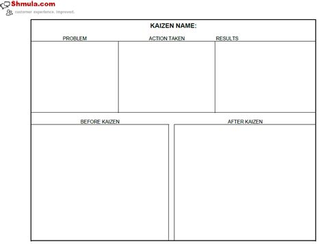 Free Kaizen Event Template Excel - Printable Templates