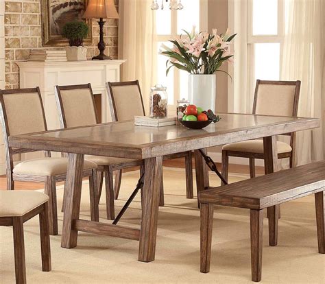 Rustic Oak Dining table FA562 | Urban Transitional Dining