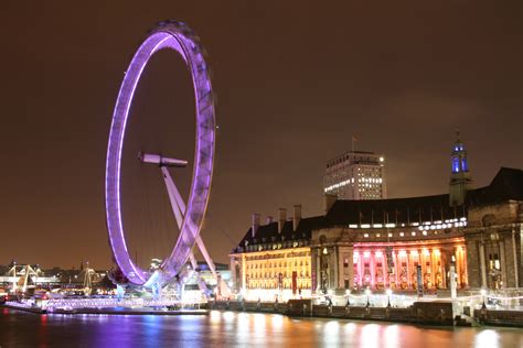 Free Images : skyline, night, city, cityscape, evening, reflection, ferris wheel, london eye ...