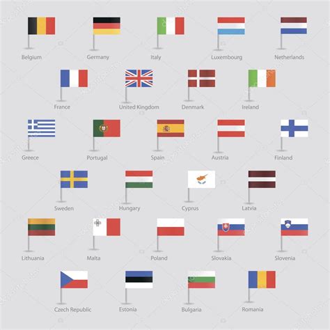 Flags of EU countries — Stock Vector © ayra #41633729