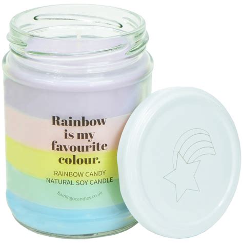 Pastel Rainbow Candle – Flamingo Candles