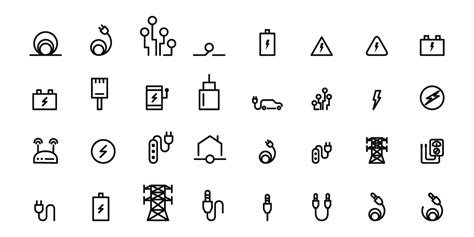 cable icons vector illustration 6078646 Vector Art at Vecteezy