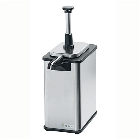 Server 85790 Pump Style Condiment Dispenser w/ (1) 1-oz/Stroke, Stainless