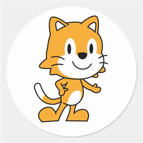 ScratchJr Cat Sticker | Zazzle