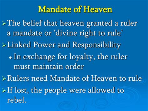 PPT - Mandate of Heaven and the Dynastic Cycle PowerPoint Presentation - ID:5770446