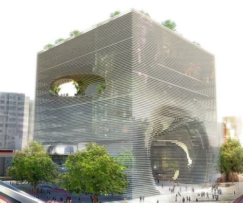 TEK Cube Building in Taiwan/ BIG Architects - eVolo | Architecture Magazine