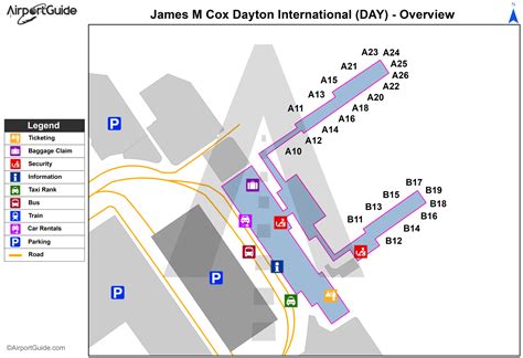 Dayton International Airport Map