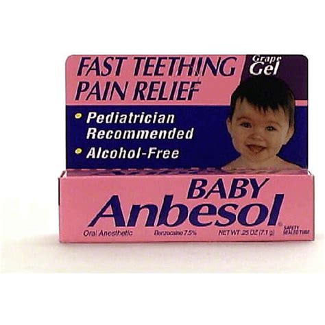 Anbesol Baby Oral Anesthetic, Gel, Grape Flavor | Stuffing | Foodtown