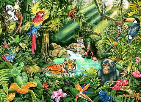 Pin by Petra Holečková on ANIMAL ART. | Jungle animal art, Jungle art, Jungle drawing