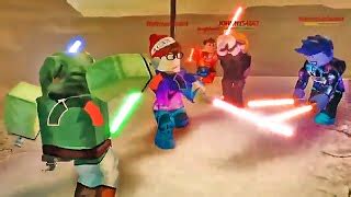 Fighting SITH LORDS in ROBLOX Star Wars: Lightsaber Bat... | Doovi