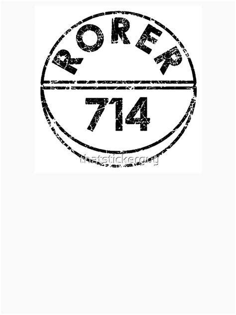 "RORER 714" T-shirt for Sale by thatstickerguy | Redbubble | rorer t ...