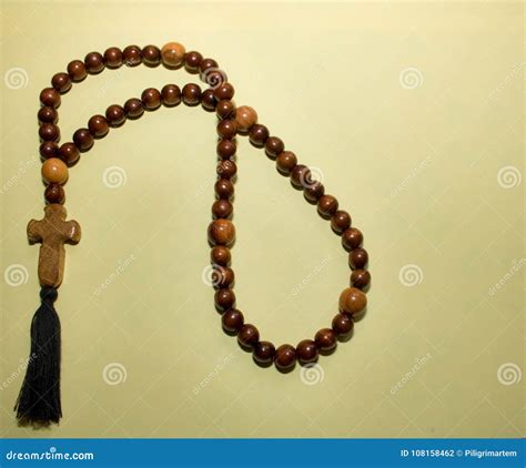 Christian Rosary, Beads. Paternoster, Shiny Brown Stock Photo - Image of bead, shape: 108158462