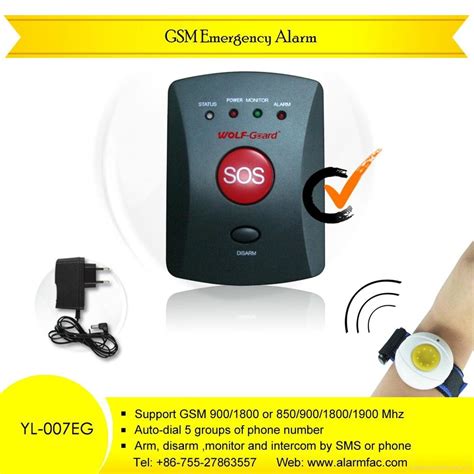 GSM elderly panic alarm system, wireless calling system - YL-007EG ...