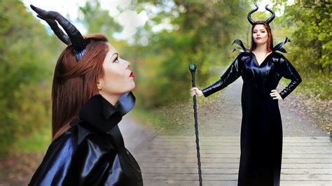 DIY MALEFICENT COSTUME - ANGELINA JOLIE - YouTube