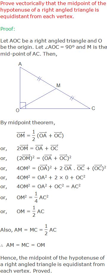 10 Math Problems: Vector Geometry