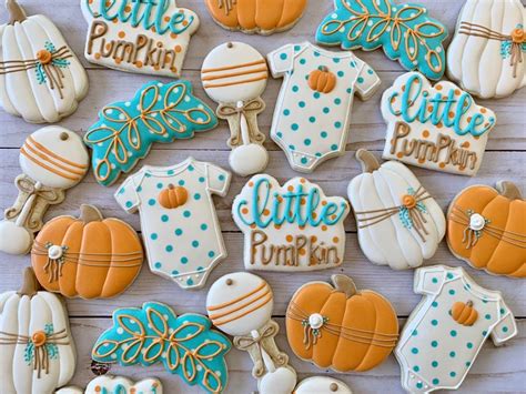 Fall Baby Shower Sugar Cookies | Etsy | Lil pumpkin baby shower, Baby shower fall, Baby shower ...