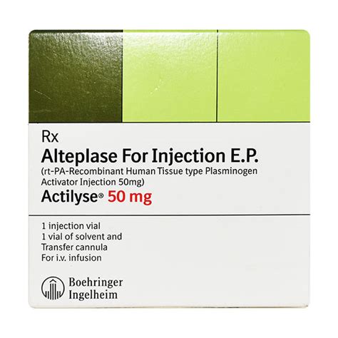 Buy Actilyse 50mg Injection 50ml Online at Upto 25% OFF | Netmeds