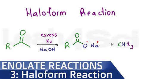 Haloform Reaction and Iodoform Test - MCAT and Organic Chemistry Study Guides, Videos, Cheat ...