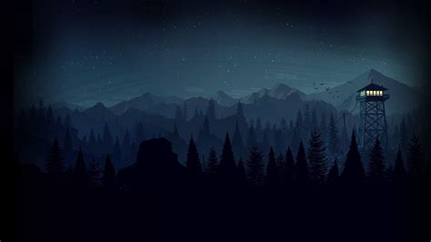 Firewatch Night Wallpaper