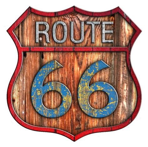 Route 66 Old Painted Wood Sign #1 | PS CS4 & Gimp Artwork Te… | Flickr ...