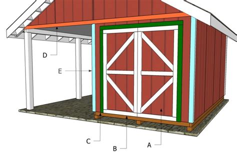 6' Double Shed Doors Plans | MyOutdoorPlans