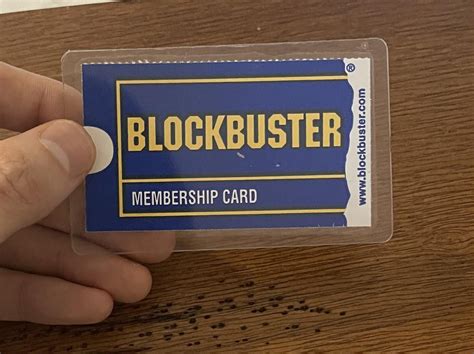 Blockbuster membership card from 1996. A fine addition to anyone’s ...