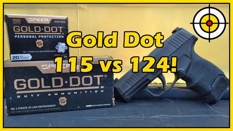 Is Gold Dot The Gold Standard? 9mm Speer Gold Dot 115 vs 124 Ballistic Gel Test With The Sig ...