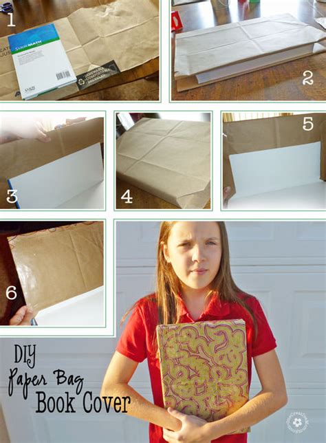 DIY Paper Book Cover - onecreativemommy.com