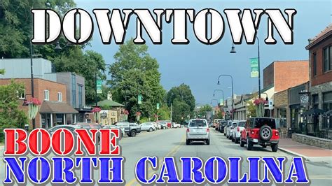 Boone - North Carolina - 4K Downtown Drive - YouTube