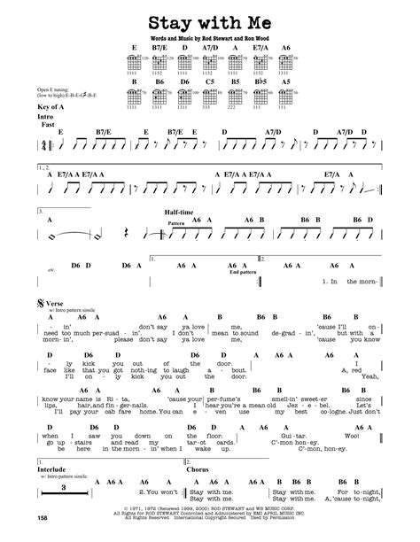 Stay With Me (Guitar Lead Sheet) - Print Sheet Music Now