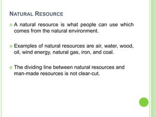 Natural Resources | PPT