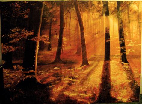 Sunset Forest Painting at PaintingValley.com | Explore collection of Sunset Forest Painting