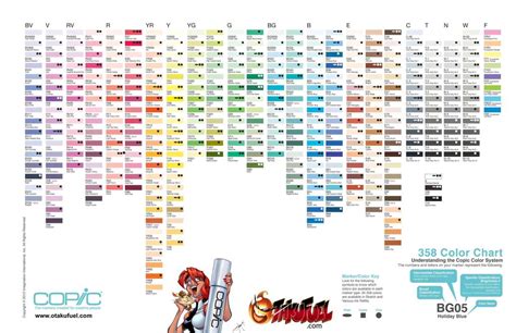 Copic Marker Color Charts and - DOWNLOADS Art Supplies Copic Markers by ...