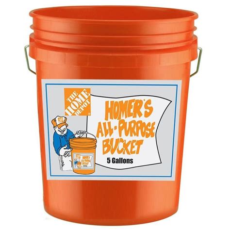 Bucket with Lid - 5 gallon | Home depot, Bucket, Plastic buckets