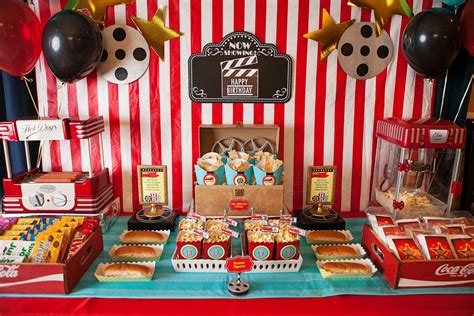 Movie Theater Birthday Party | Movie themed party, Movie birthday party, Movie theme birthday party