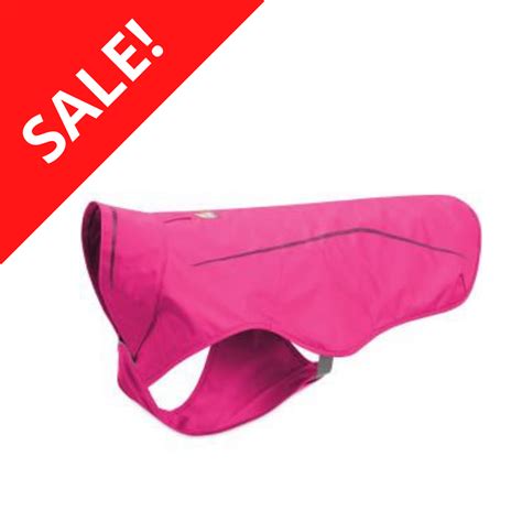 Ruffwear Sun Shower Rain Jacket Alpenglow Pink SALE | PurrfectlyYappy