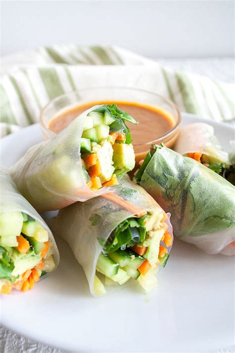 Spring Roll Recipe Vegetarian - Fresh Vegan Vegetable Spring Rolls ...