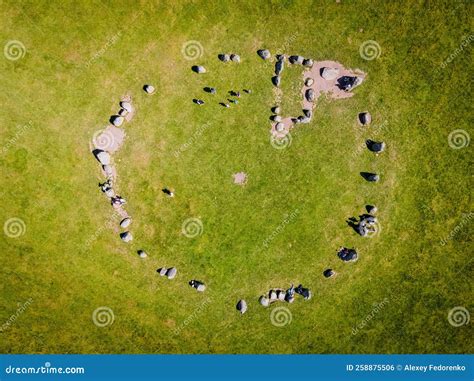 Aerial View of Castlerigg Stone Circle in Lake District, a Region and National Park in Cumbria ...