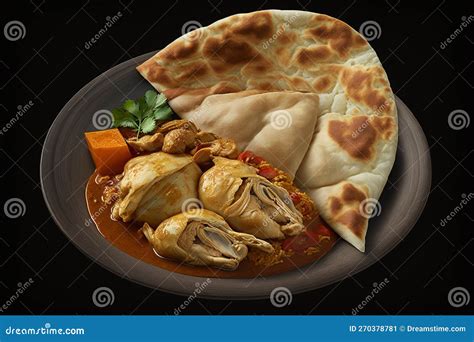 View Of Roti Canai And Chicken Curry. Roti Canai And Chicken Curry Is A Great Meal To Share With ...