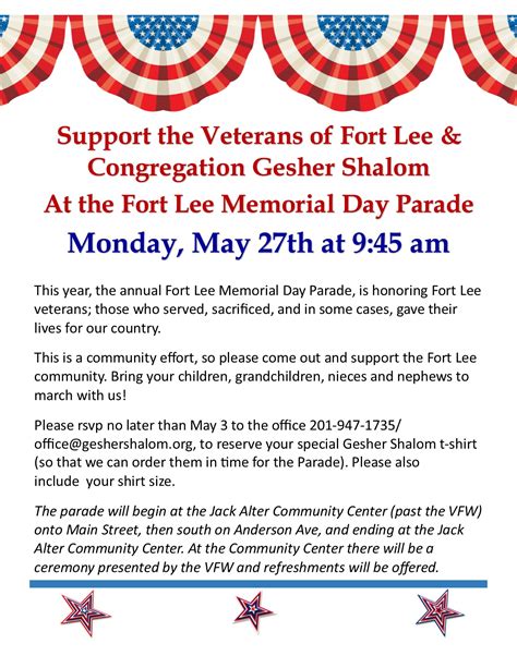 Memorial day parade 2019 - The Jewish Community Center of Fort Lee