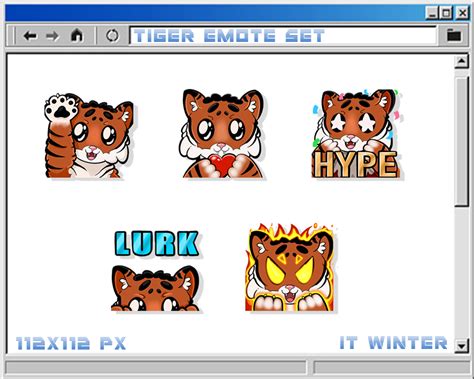 Tiger Emotes - it Winter's Ko-fi Shop - Ko-fi ️ Where creators get ...