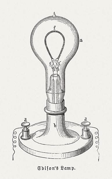 Edison Light Bulb Vector Clipart